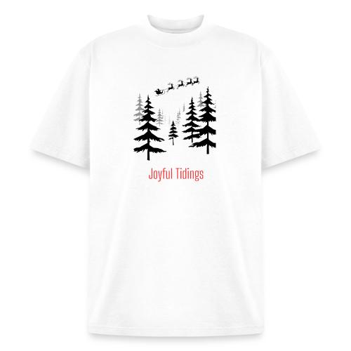 Joyful Tidings Christmas T-Shirt - Heavyweight Washed Unisex T-Shirt