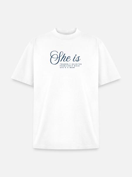 The Fearless Mother - Unisex Garment Dyed T-Shirt - white