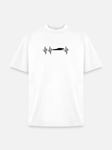 Alligator Heartbeat - Unisex Garment Dyed T-Shirt - white