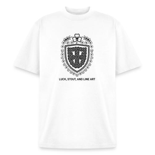 Celtic Knot T-Shirt, Symmetrical Shield - Heavyweight Washed Unisex T-Shirt