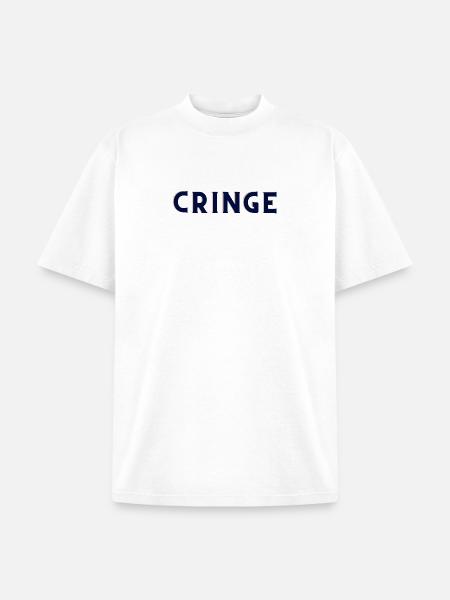 Cringe - Unisex Garment Dyed T-Shirt - white