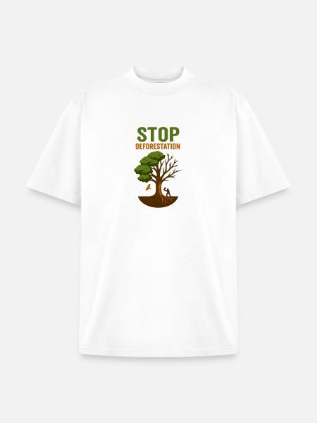 Environmental Conservation Deforestation Awareness - Unisex Garment Dyed T-Shirt - white