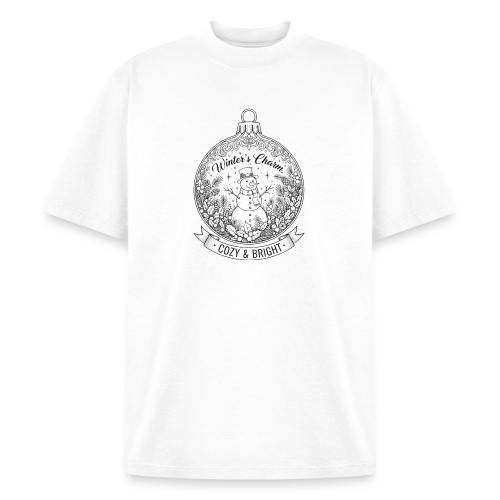 Festive Snowman T-Shirt - Heavyweight Washed Unisex T-Shirt