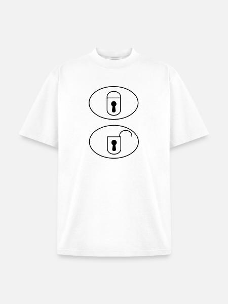 Car Remote Control Buttons - Unisex Garment Dyed T-Shirt - white