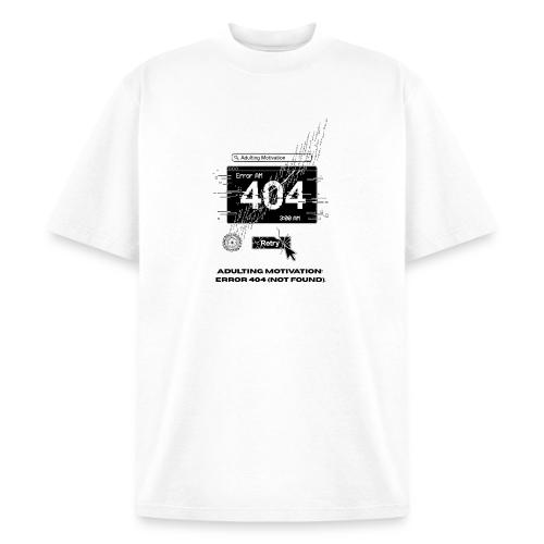 Adulting Motivation: Error 404 T-Shirt - Heavyweight Washed Unisex T-Shirt
