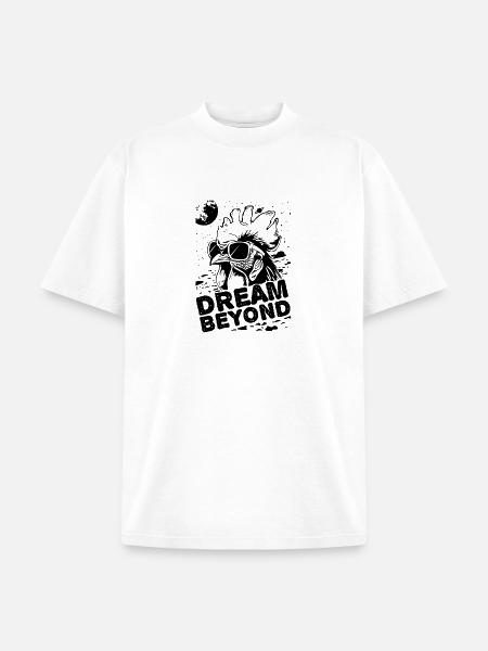 Noir Glyphs Nightscape - Unisex Garment Dyed T-Shirt - white