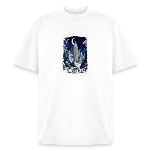 Celestial Winter Temple T-Shirt - Heavyweight Washed Unisex T-Shirt