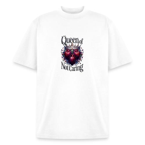 Queen of Not Caring T-Shirt - Heavyweight Washed Unisex T-Shirt