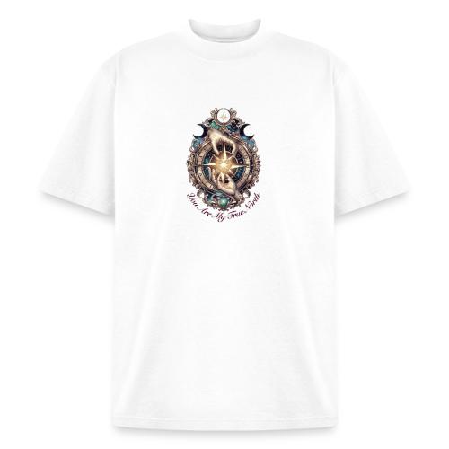 You Are My True North Celestial Compass T-Shirt - Heavyweight Washed Unisex T-Shirt