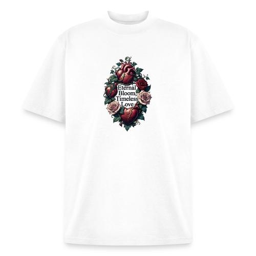 Eternal Bloom Timeless Love Entwined Hearts T-Shir - Heavyweight Washed Unisex T-Shirt