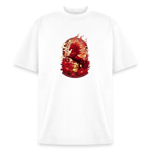 Year of the Horse Ascent T Shirt, Lunar New Year - Heavyweight Washed Unisex T-Shirt