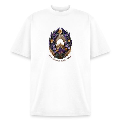 Easter Meadow Crown Renewal T Shirt, Spring Gift - Heavyweight Washed Unisex T-Shirt