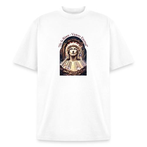 Easter He Is Risen Face of Christ T Shirt, Gift - Heavyweight Washed Unisex T-Shirt
