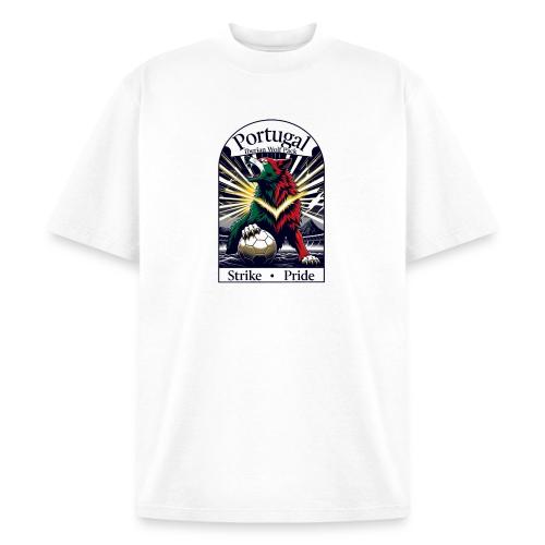 Portugal Iberian Wolf Soccer T Shirt, Pride Gift - Heavyweight Washed Unisex T-Shirt