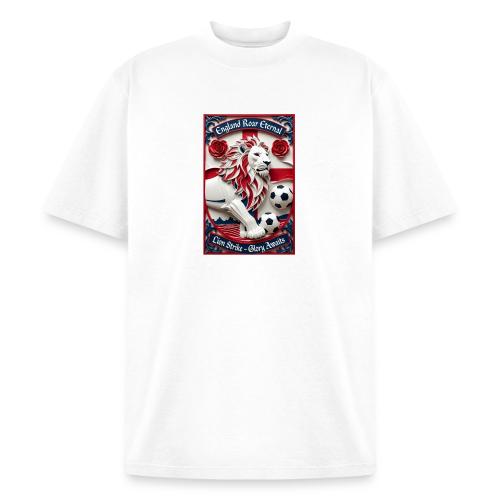 England Lion Soccer T Shirt, Football Pride Gift - Heavyweight Washed Unisex T-Shirt