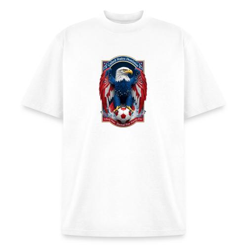 USA Eagle Emblem T Shirt, USA Soccer Pride Gift - Heavyweight Washed Unisex T-Shirt