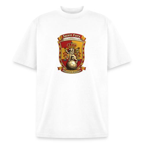 Spain Lion Fury T-Shirt, Spanish Crest Gift - Heavyweight Washed Unisex T-Shirt