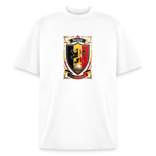 Belgium Lion Crest T-Shirt, Belgian Flag Gift - Heavyweight Washed Unisex T-Shirt