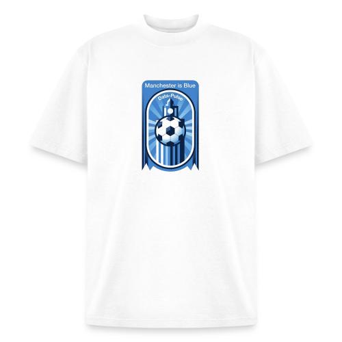 Manchester is Blue Soccer City T Shirt, Apparel - Heavyweight Washed Unisex T-Shirt