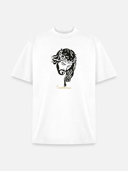JESUS - Unisex Garment Dyed T-Shirt - white