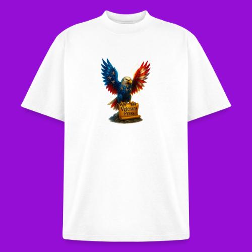 Veterans Press & Bald Eagle Flag 2 Print Set - Unisex Garment Dyed T-Shirt