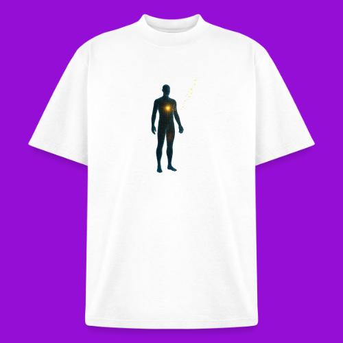 Glowing Chest Personl - Heavyweight Washed Unisex T-Shirt