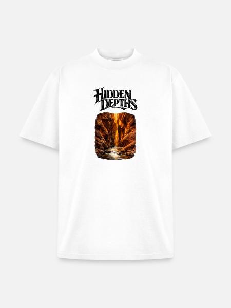 Hidden Depths Canyon Glow - Unisex Garment Dyed T-Shirt - white