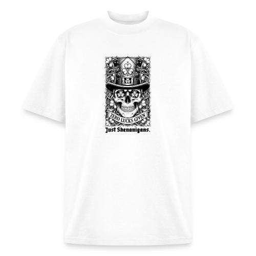 Salty Shamrock Skull T-Shirt - Heavyweight Washed Unisex T-Shirt