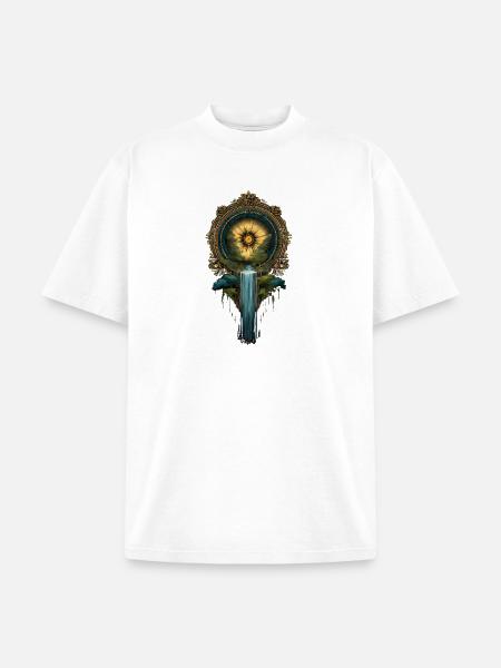 Golden Sun portal  - Unisex Garment Dyed T-Shirt - white