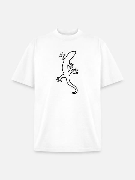 Lizard Salamander Gecko Fire salamander - Unisex Garment Dyed T-Shirt - white