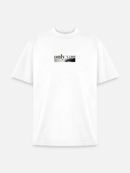 Only You Mono Landscape - Unisex Garment Dyed T-Shirt - white