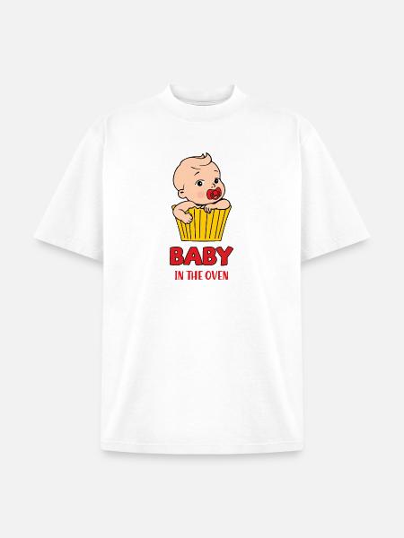 Baby in the oven - Unisex Garment Dyed T-Shirt - white