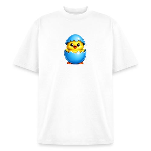 Easter Chick Blue - Heavyweight Washed Unisex T-Shirt
