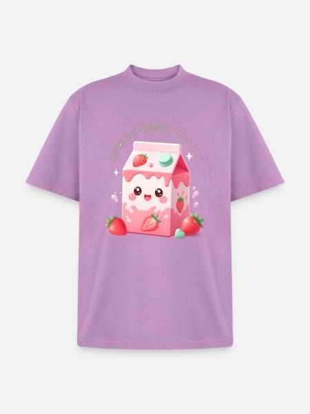 Sweet but Slightly Unhinged Milkbox - Unisex Garment Dyed T-Shirt - lilac