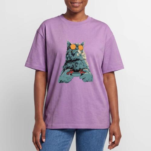 Cat: Fluff Mode On - Unisex Garment Dyed T-Shirt