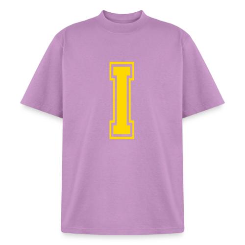 Letter I – Capital Athletic Alphabet Monogram - Heavyweight Washed Unisex T-Shirt