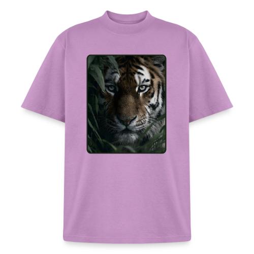 Tiger Jungle Eyes Wildlife Design - Heavyweight Washed Unisex T-Shirt