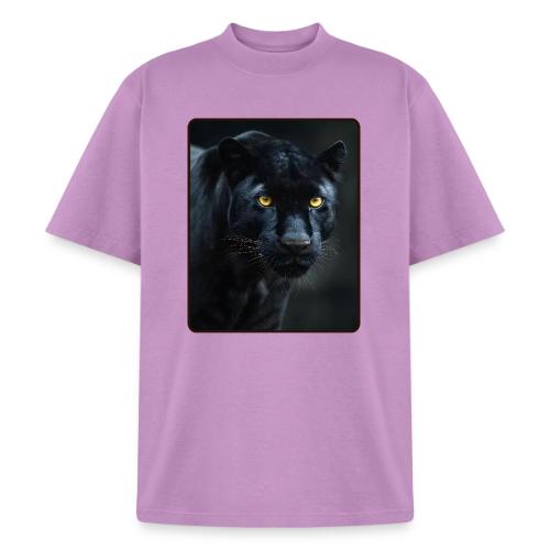 Black Panther Glowing Eyes Design - Heavyweight Washed Unisex T-Shirt