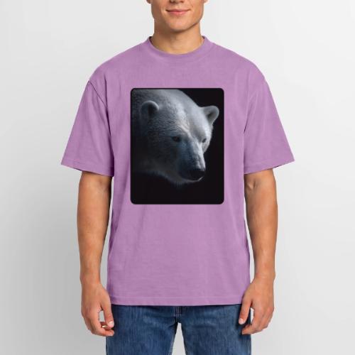 Polar Bear Close-Up Wildlife Design - Unisex Garment Dyed T-Shirt