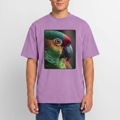 Colorful Parrot Close-Up Design - Unisex Garment Dyed T-Shirt