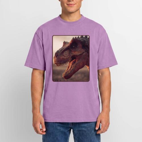 T Rex Roaring Close-Up Design - Unisex Garment Dyed T-Shirt