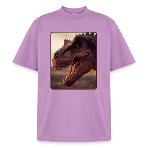 T Rex Roaring Close-Up Design - Heavyweight Washed Unisex T-Shirt