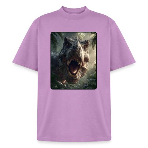 T Rex Jungle Roar Design - Heavyweight Washed Unisex T-Shirt