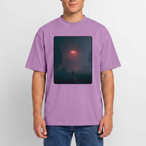Mysterious UFO Encounter Design - Unisex Garment Dyed T-Shirt