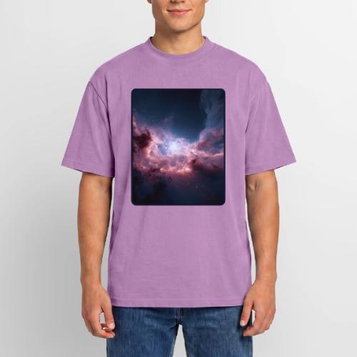 Radiant Cosmic Nebula Artwork - Unisex Garment Dyed T-Shirt