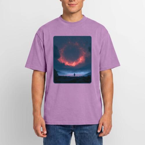Supernova Reflection Space Scene - Unisex Garment Dyed T-Shirt