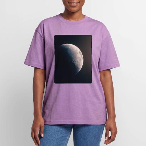 Crescent Moon Celestial Artwork - Unisex Garment Dyed T-Shirt