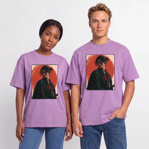 Samurai Beneath the Red Sun - Unisex Garment Dyed T-Shirt