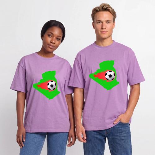 Algerian Football Fire - Unisex Garment Dyed T-Shirt