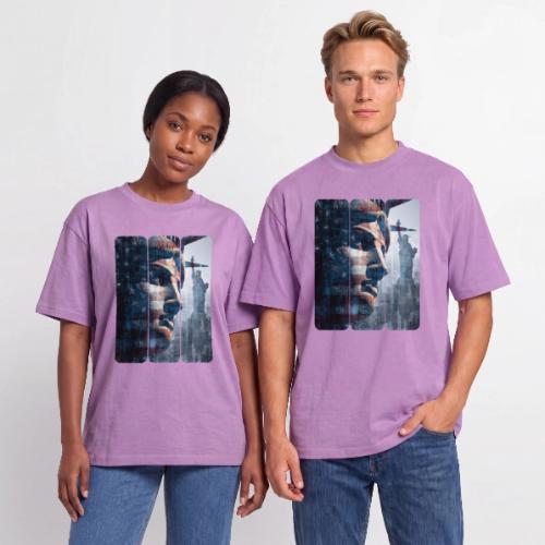 USA: Liberty in Three Visions - Unisex Garment Dyed T-Shirt